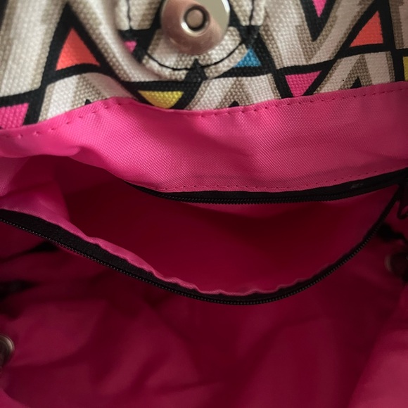 Kavu Neon Colorful Chevron Pattern Shoulder Bag - Multicolor - Picture 11 of 16